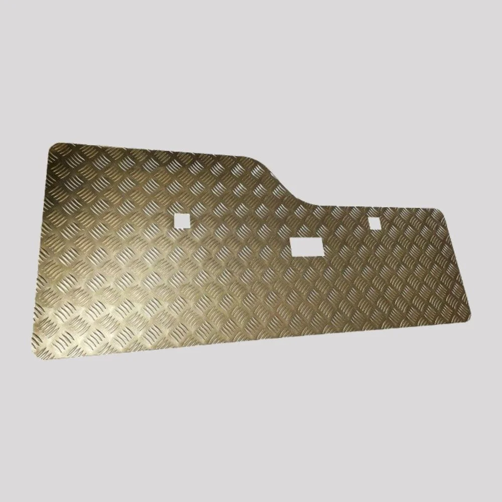 Discovery 2 Chequer Plate Rear Inner Door Card – Mill finish (bare aluminium) – DDS Metals