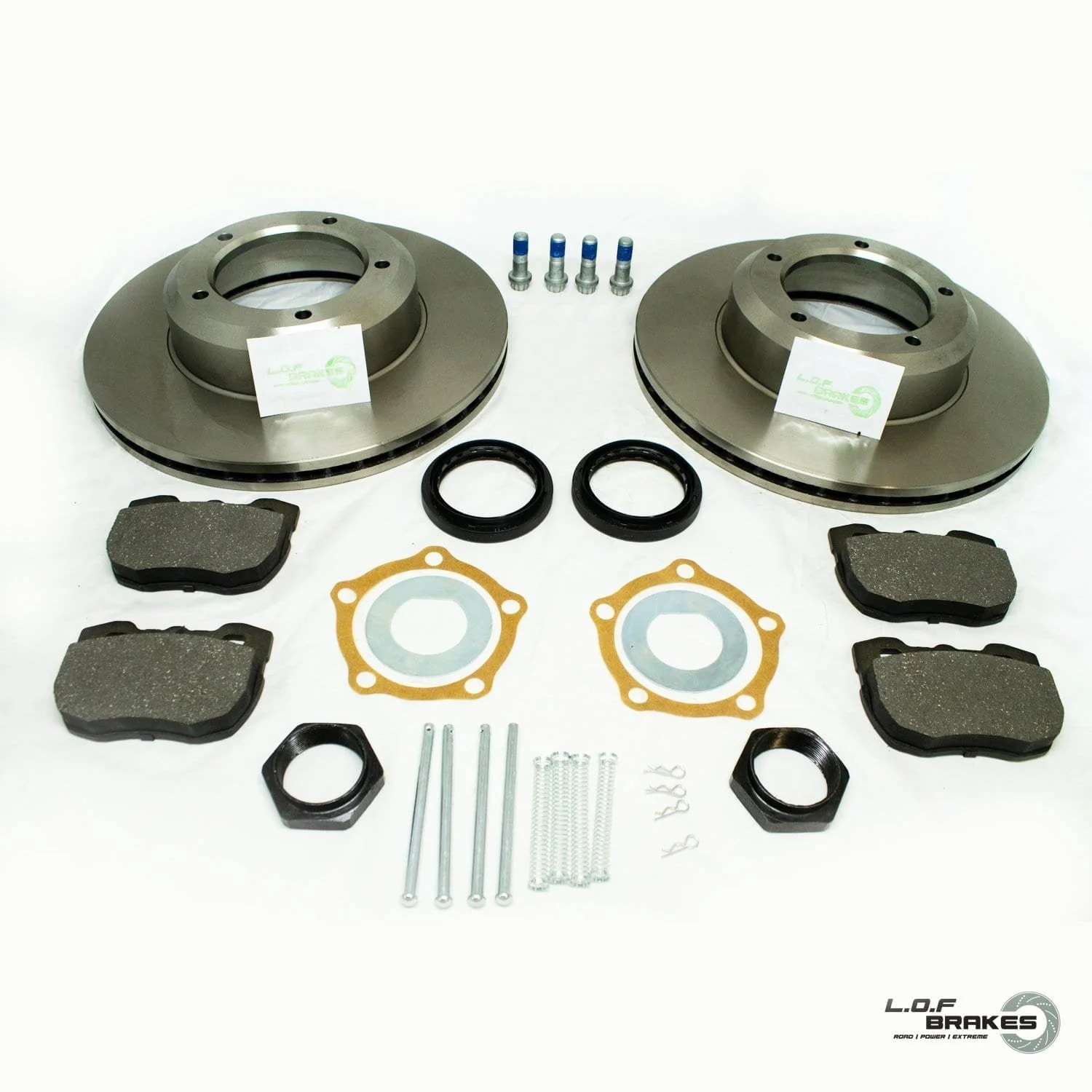 LOF ROADspec Front Brake Kit - Disco 1 Vented (89-98)