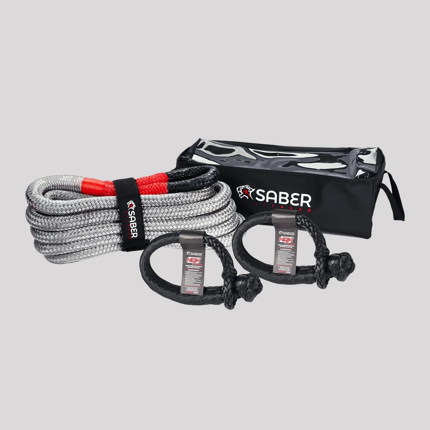 Saber 12K Heavy Duty Kinetic Recovery Kit – Saber Offroad