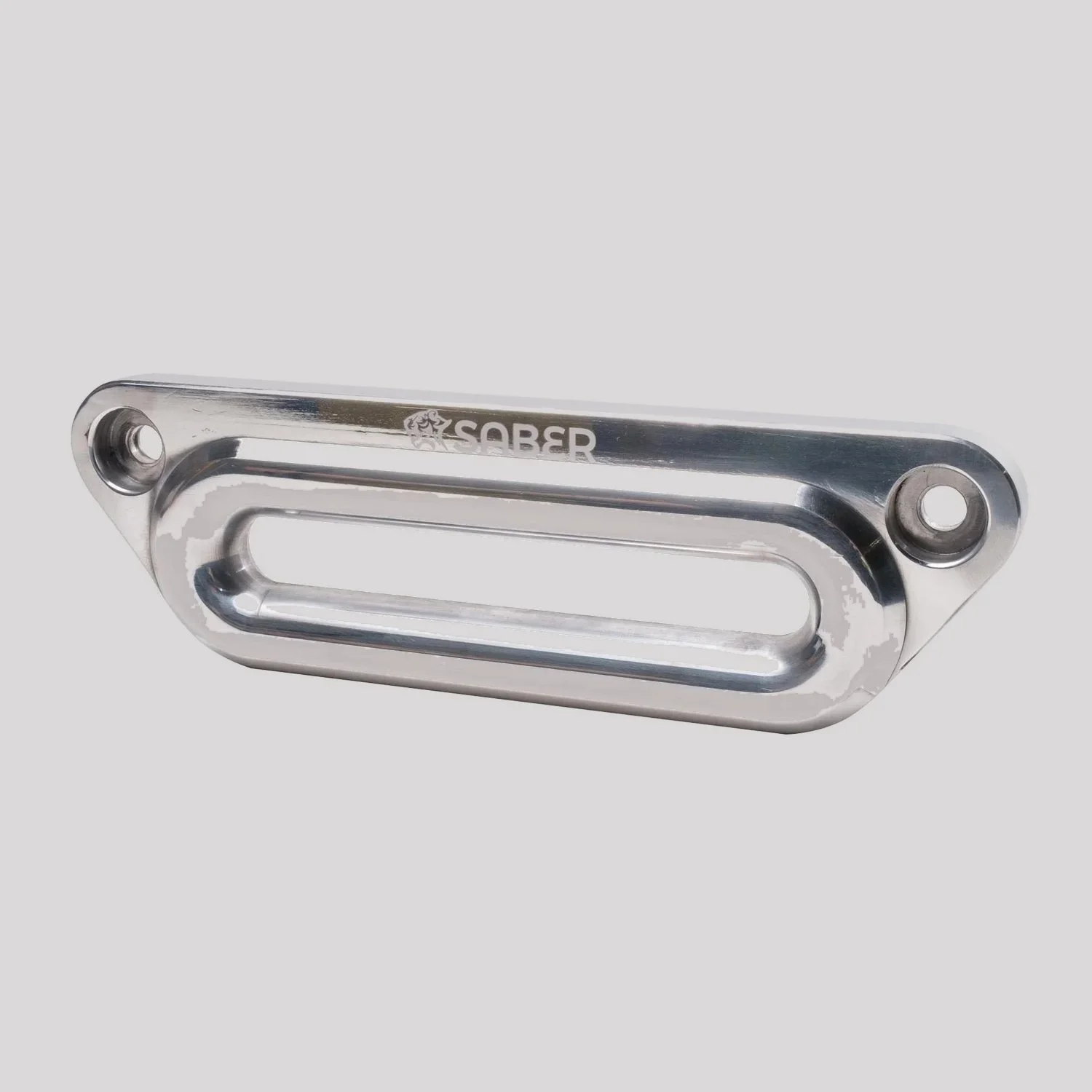 Saber Aluminium Offset Hawse Fairlead – Polished Alloy – Saber Offroad