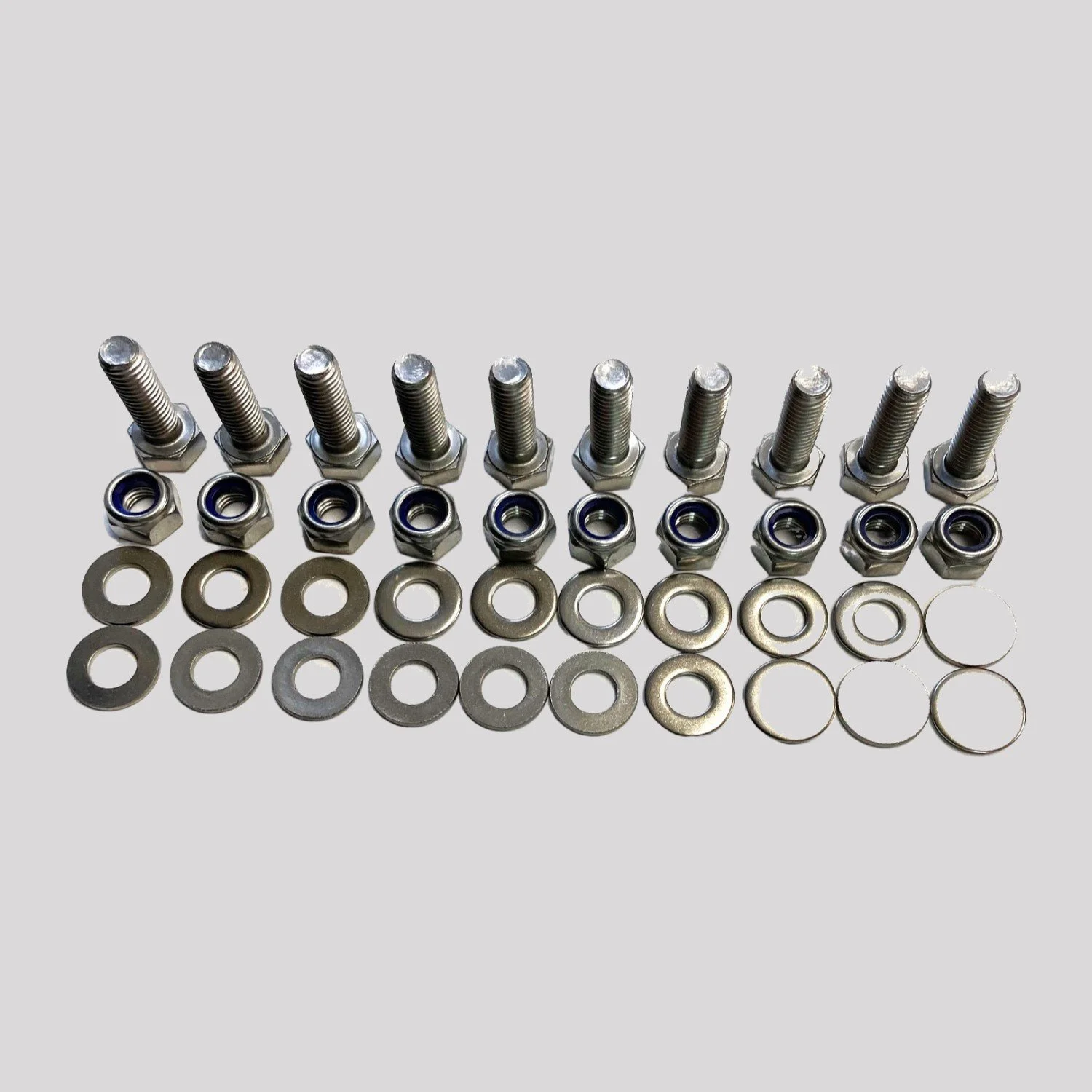 Defender & Series Rear Crossmember Stainless Steel Bolt Kit – Series & Defender up to 1986, hex head – DDS Metals