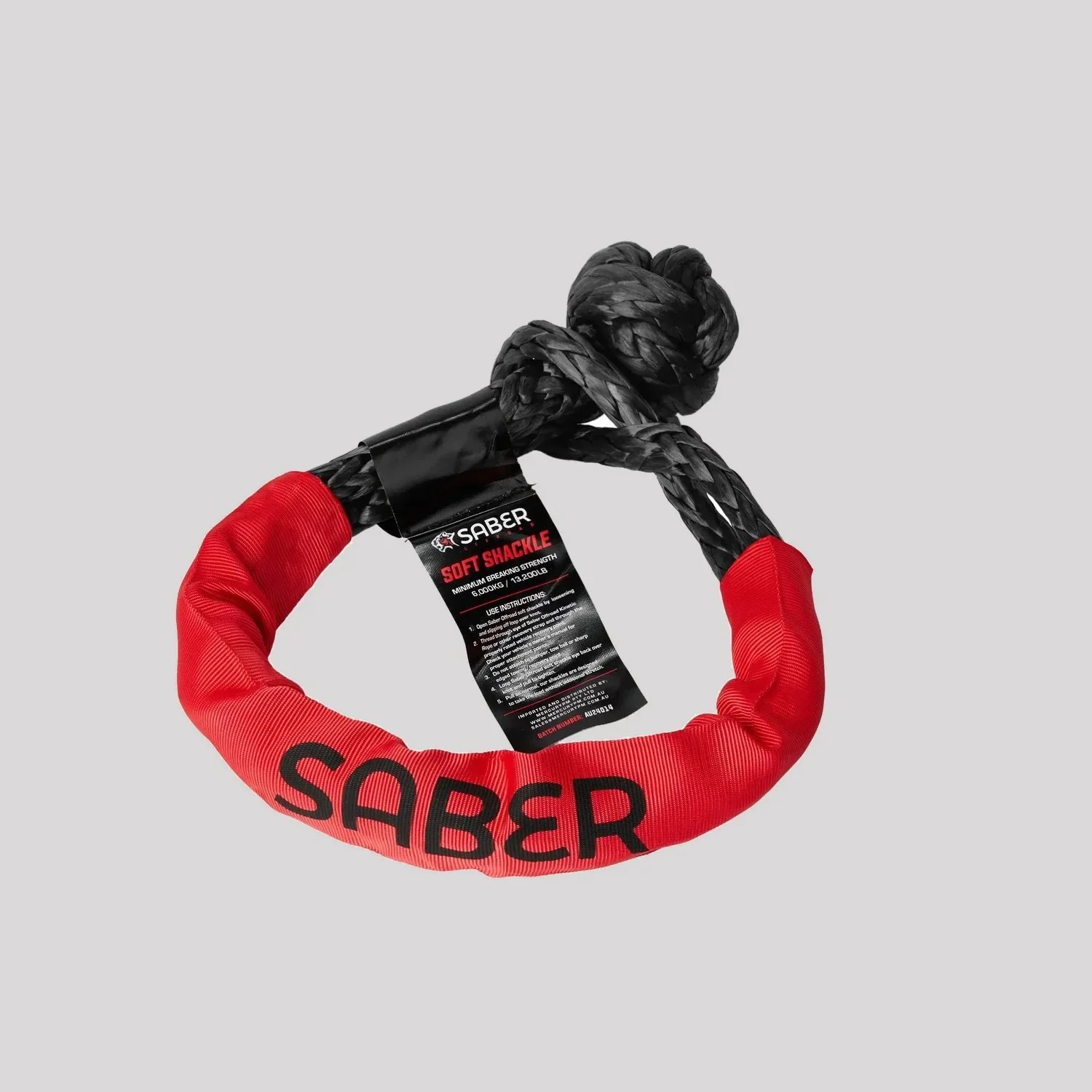 SaberPro 6,000KG Soft Shackle with Sheath – Saber Offroad