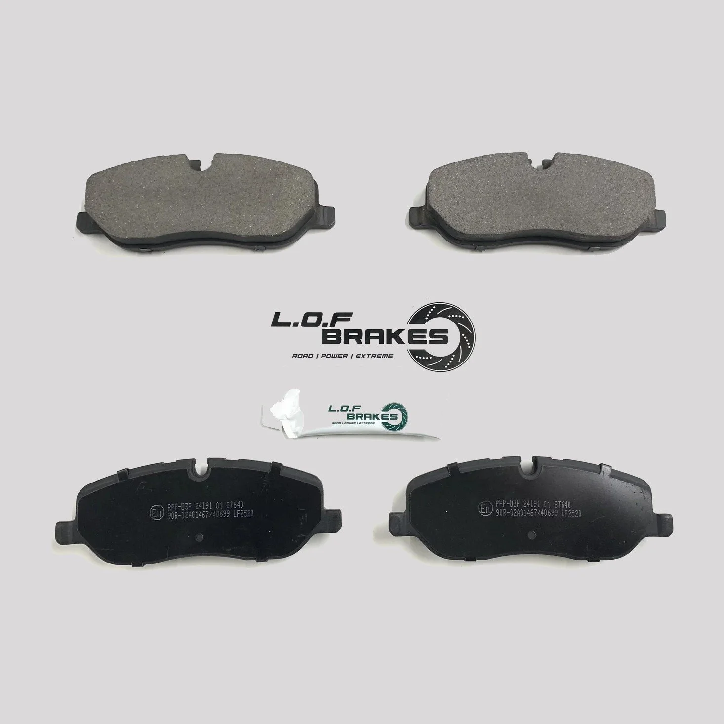 LOF POWERspec Front Brake Pads - Disco 3/4 (04-09)