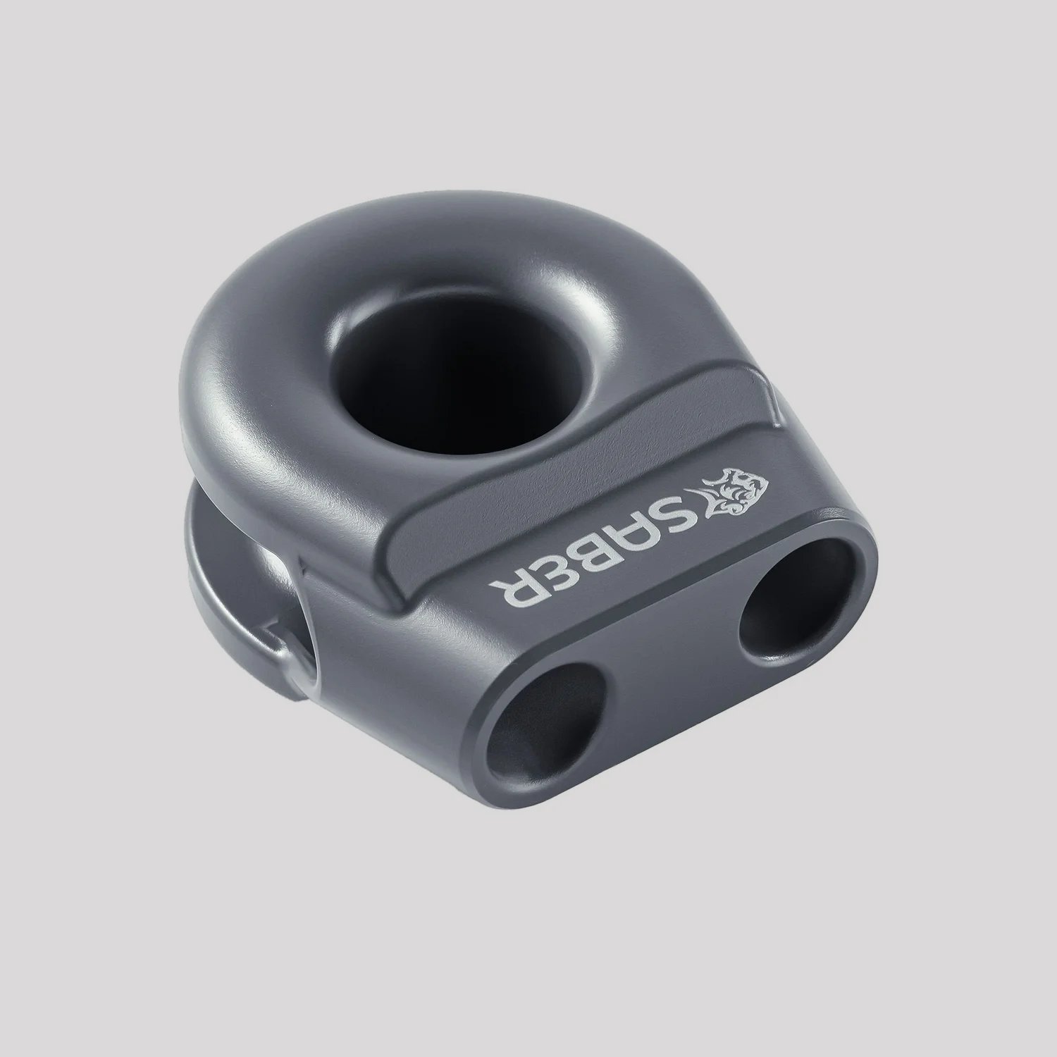 Saber Aluminium Spliced Winch Thimble - V2 – Cerakote Grey – Saber Offroad