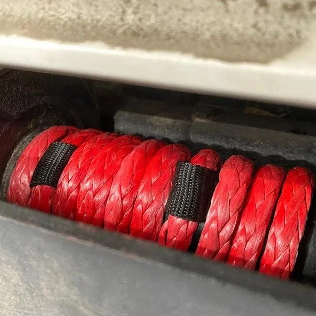 SaberPro 13,500kg 12mm Comp Spec Red Single Braided Winch Rope - 50M – Saber Offroad