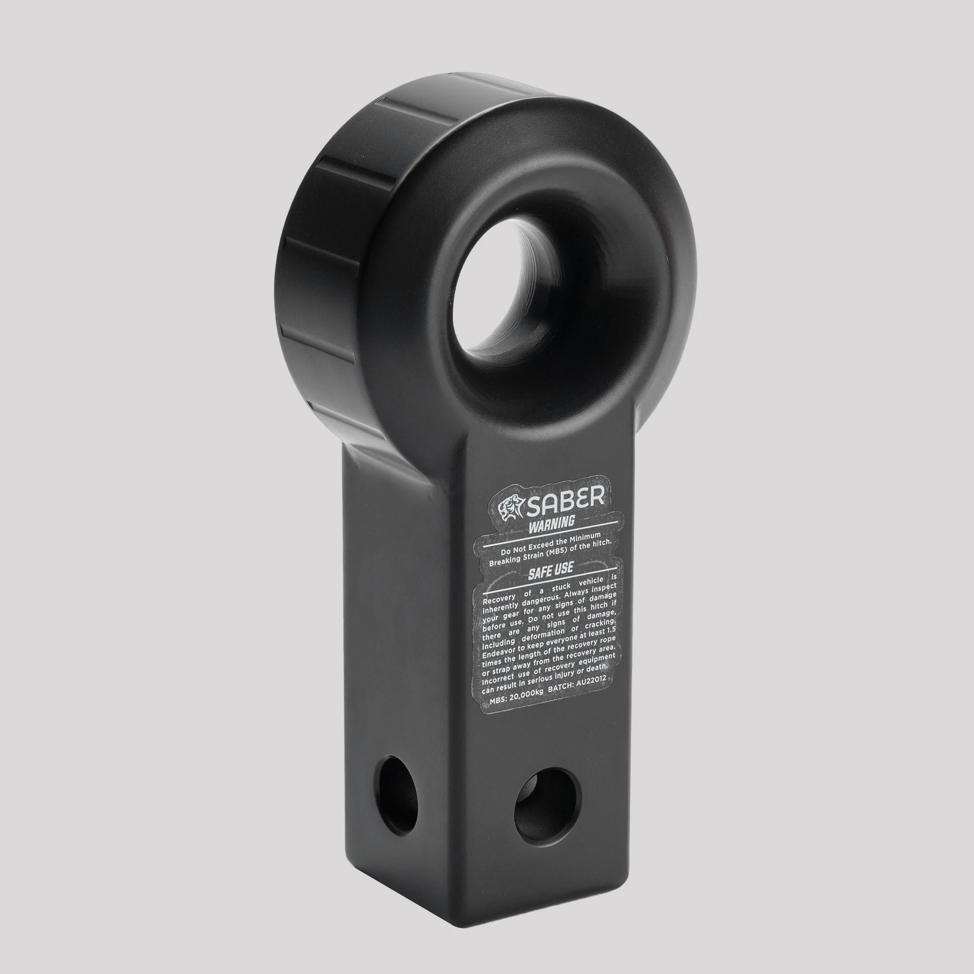 Saber Alloy Recovery Receiver Hitch – Cerakote Black – Saber Offroad