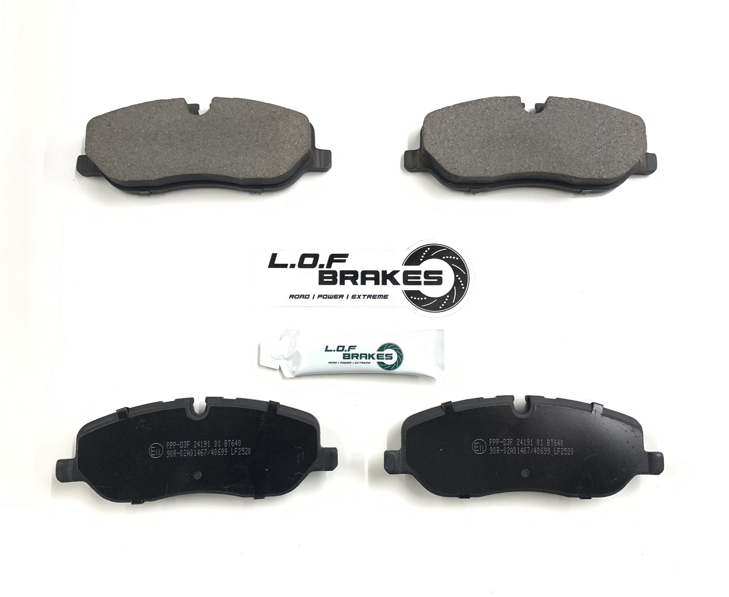 LOF POWERspec Front Brake Pads - Disco 3/4 (04-09)