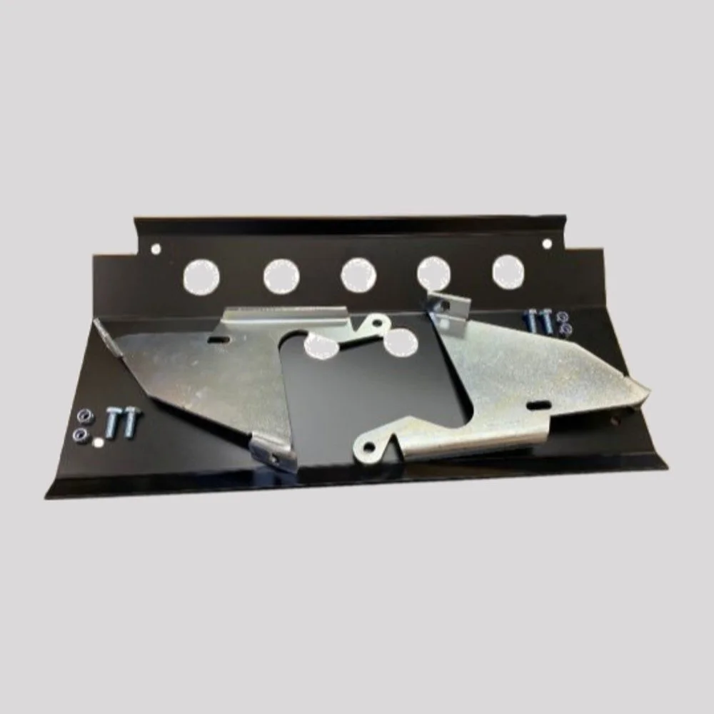 Steering Guard with 6mm Aluminium Face – Black powder coated – DDS Metals