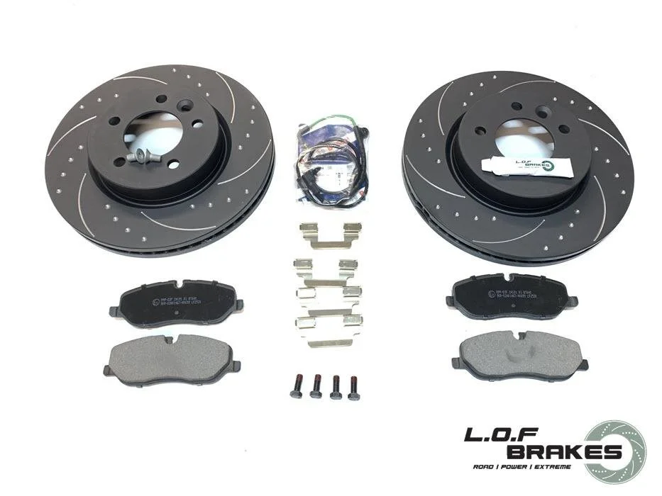 LOF POWERspec Front Brake Kit - Land Rover Disco 3/4 2.7 TDV6