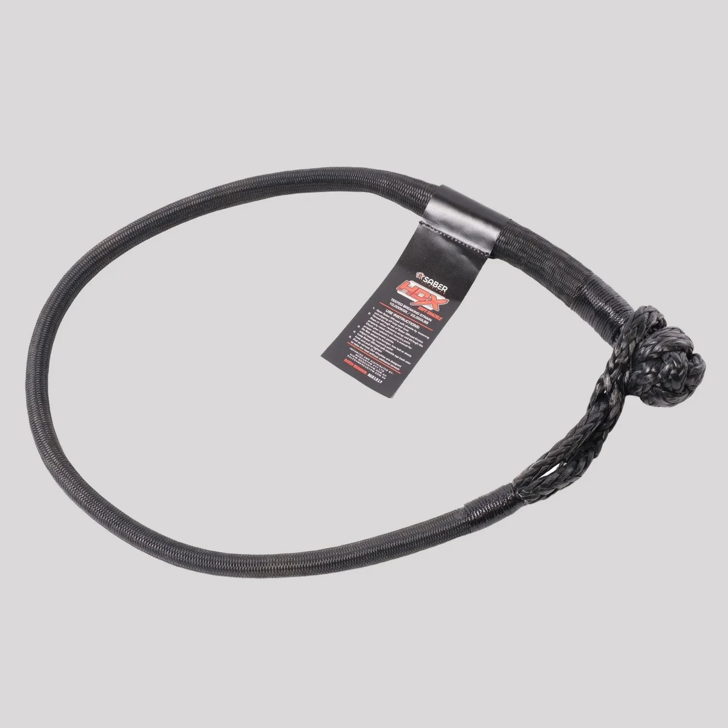 Saber 16,000kg HDX Technora Bound Soft Shackle - Long – Saber Offroad