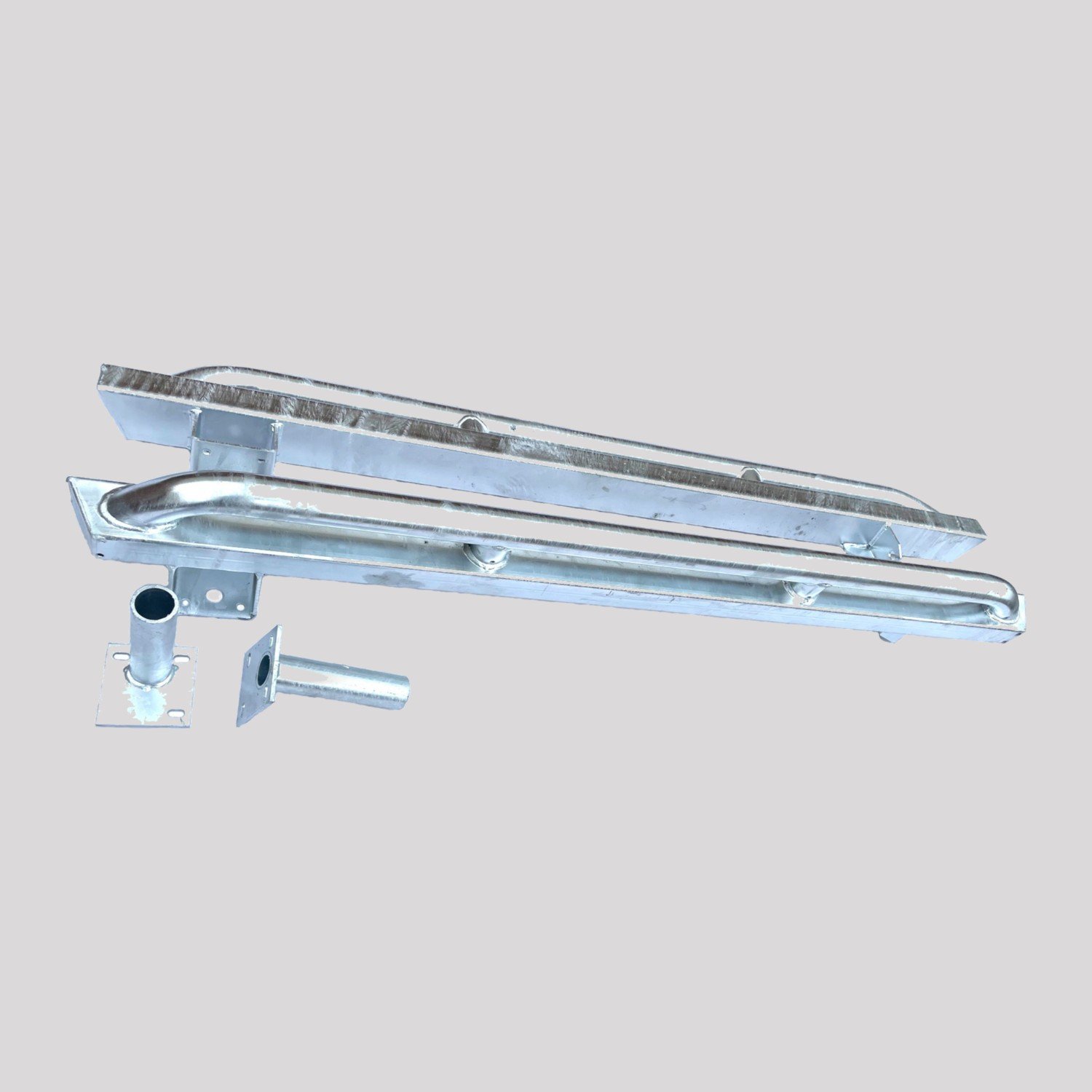 Defender 90 Tree Sliders – 60mm tube (upgraded), Galvanised – DDS Metals