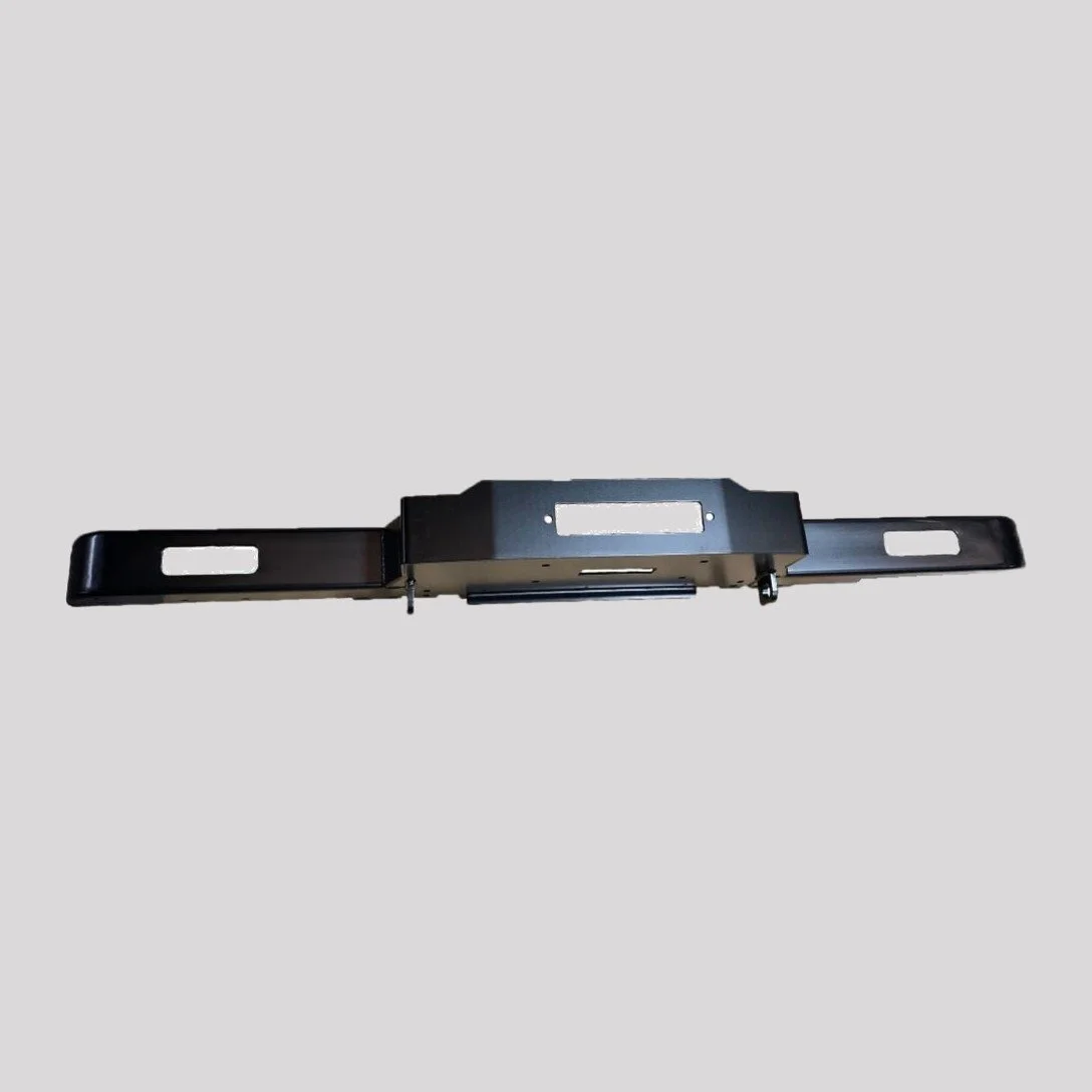 Defender Air Con Winch Bumper with Soft A-Bar & End Cap Holes – With DRL lights – DDS Metals