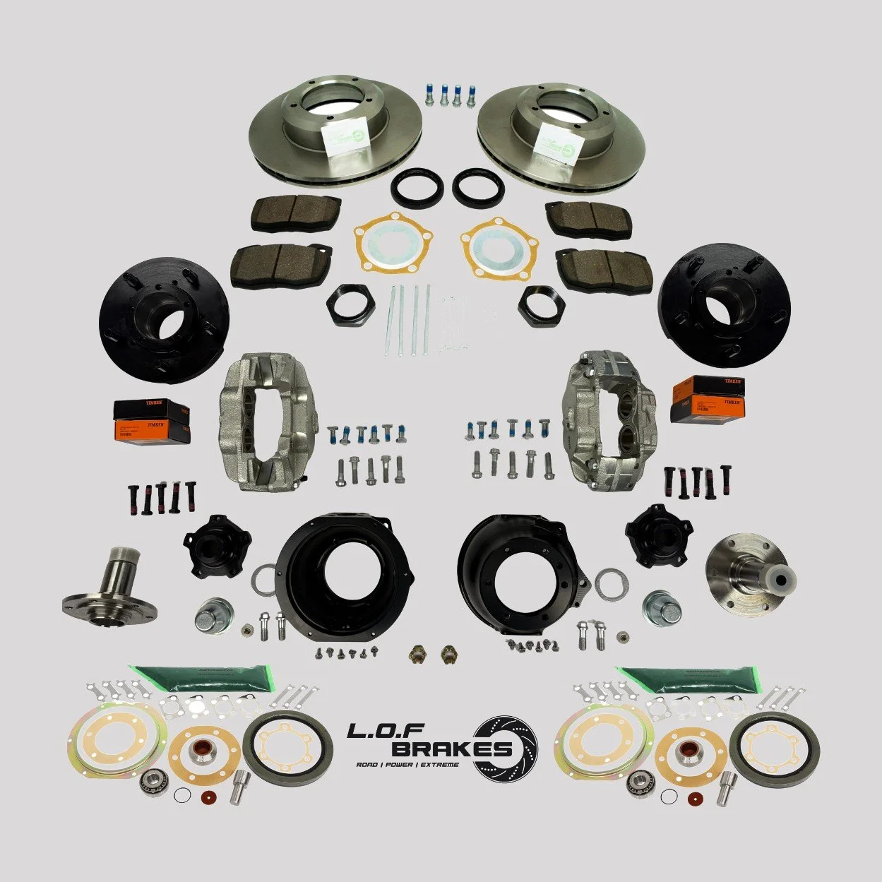 LOF Land Rover Series Front Disc Brake Conversion Kit - view 3