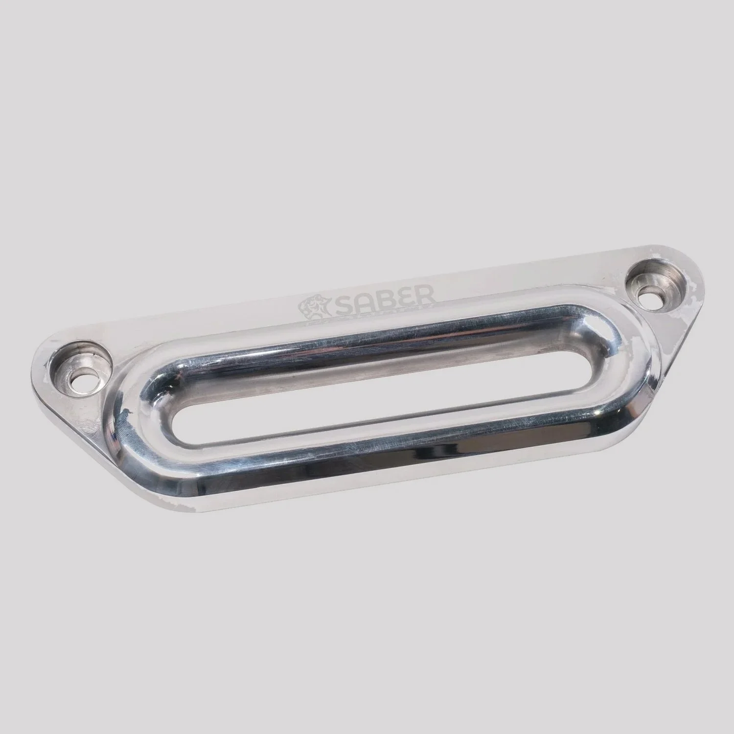 Saber Aluminium Offset Hawse Fairlead – Polished Alloy – Saber Offroad