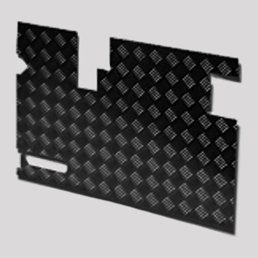 Defender Chequer Plate Rear Door Casing (90mm Wiper Cut-Out, 1986-2006) – Black powder coated – DDS Metals