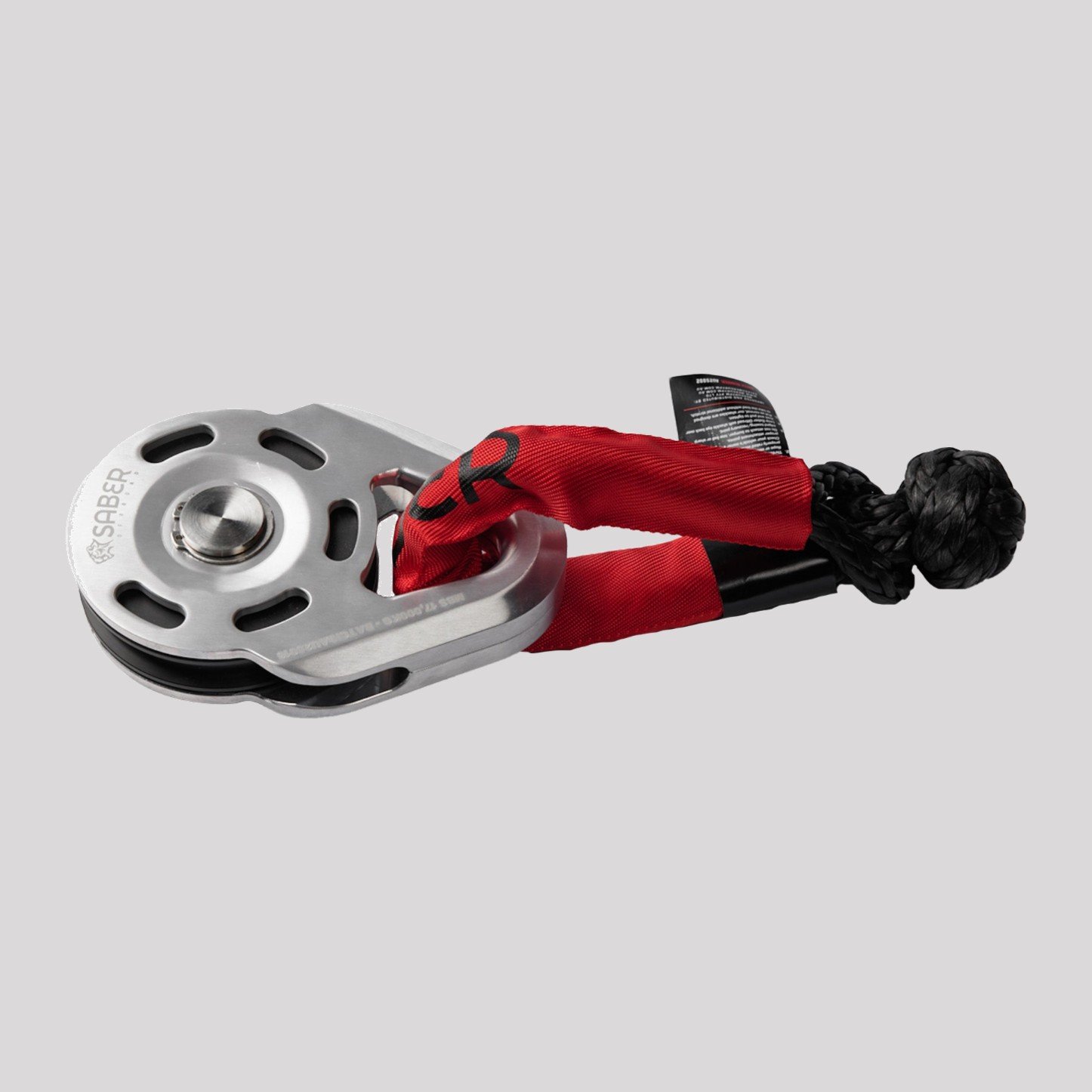 Saber Super Light Snatch Block – with soft shackle – Saber Offroad