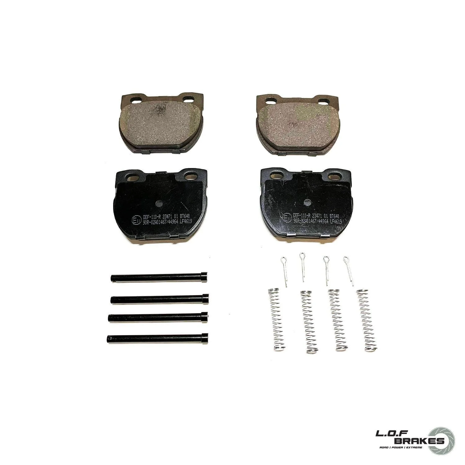 LOF POWERspec Rear Brake Pads - 110 & 130 Solid (98-16)