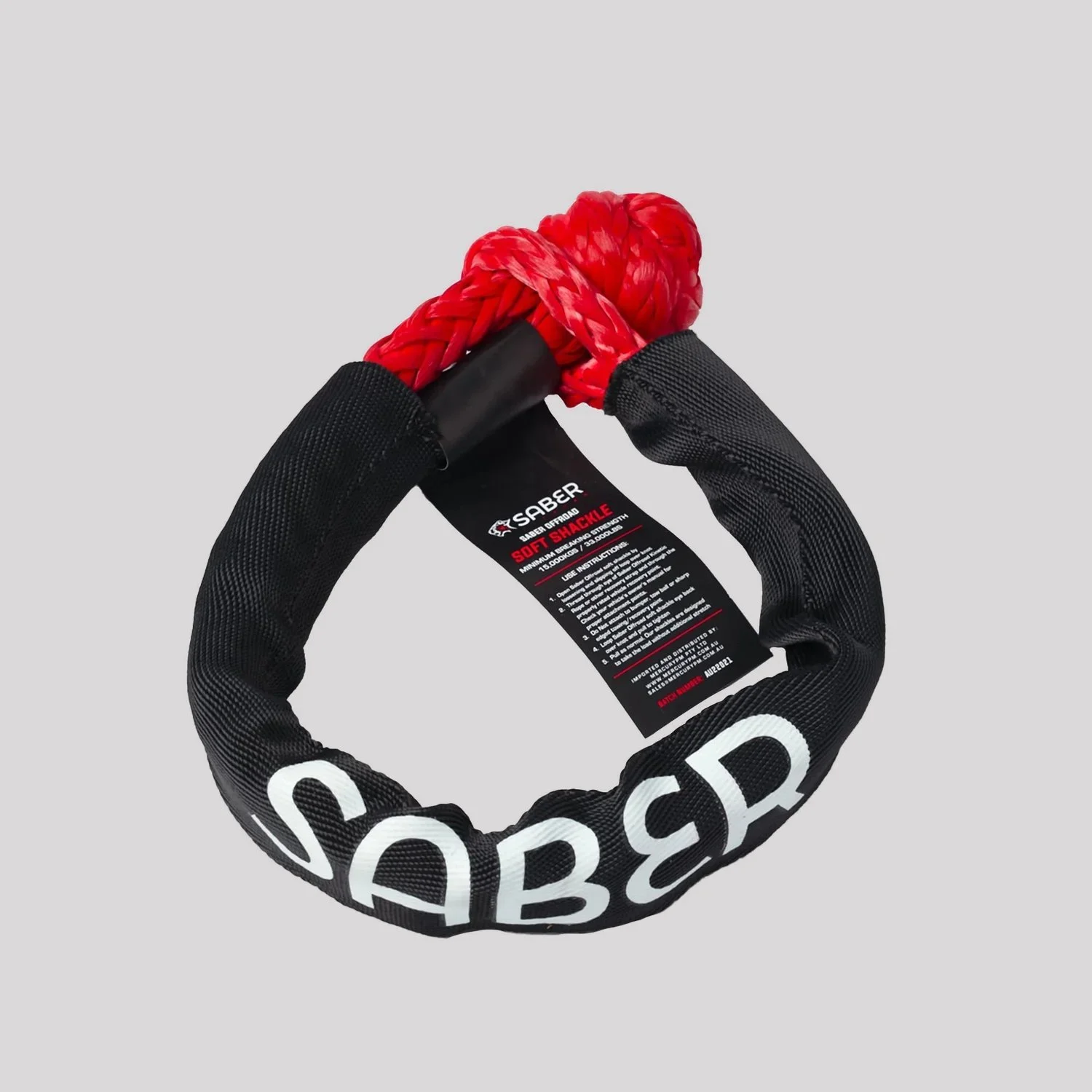 Saber 15,000KG Soft Shackle with Protective Sheath – Saber Offroad