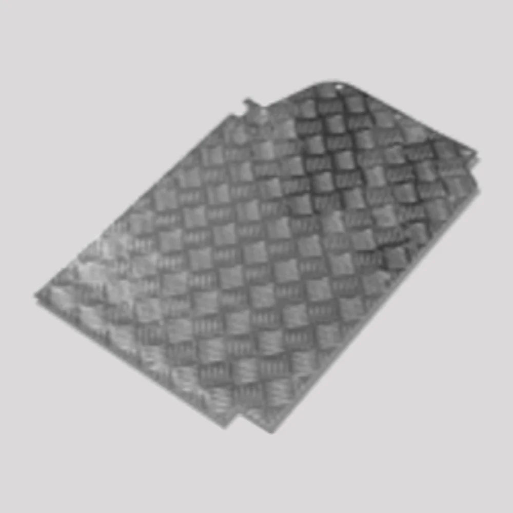Defender 300Tdi, Td5 & V8 Front Floor Plate – Right, Chequer plate – DDS Metals