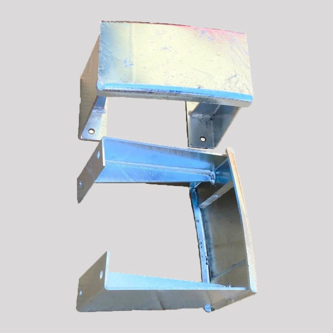 Series Military / Airportable Rear Bumperettes (Pair) – Galvanised – DDS Metals