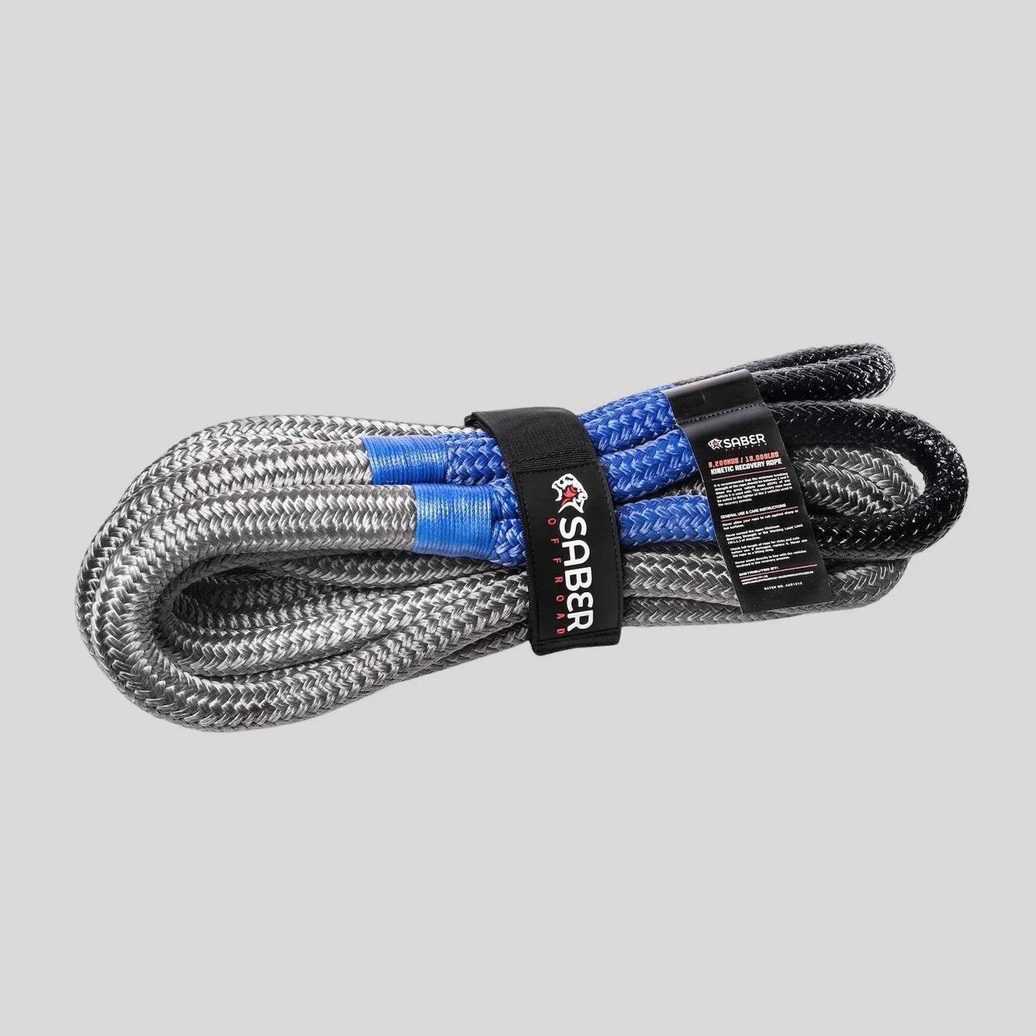 Saber 8,200kg Heavy Duty Kinetic Recovery Rope – Saber Offroad