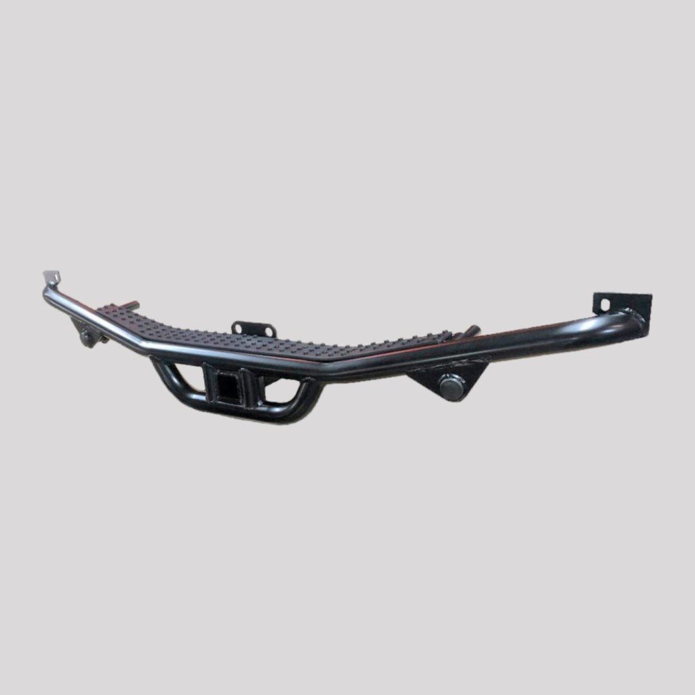 NAS Type Rear Step with 2" Square Removable Tow Hitch – Rubber top – DDS Metals
