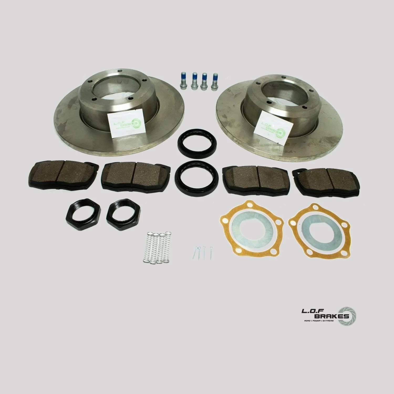 LOF ROADspec Front Brake Kit - Defender (91-16)