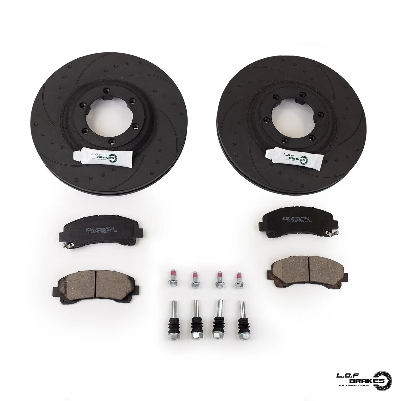 LOF POWERspec Front Brake Kit - Isuzu D-Max 1.9 CRDi (17-21)