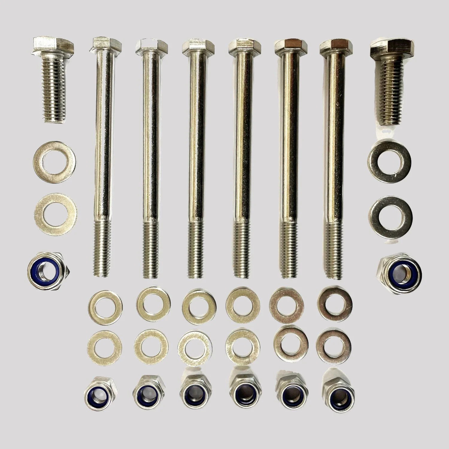 Defender 300Tdi Gearbox Crossmember to Chassis Fixing Kit, A4-80 Stainless – DDS Metals