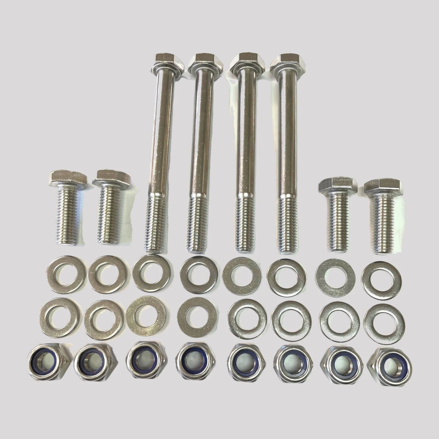 Defender 200Tdi Gearbox Crossmember to Chassis Fixing Kit, A4-80 Stainless – DDS Metals