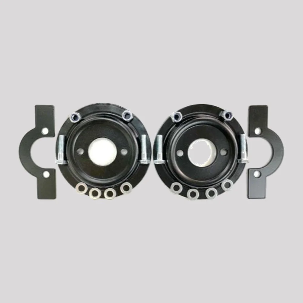 Front Lower Coil Spring Seat Kit (Defender, Discovery 1, Range Rover Classic) – Black powder coated – DDS Metals