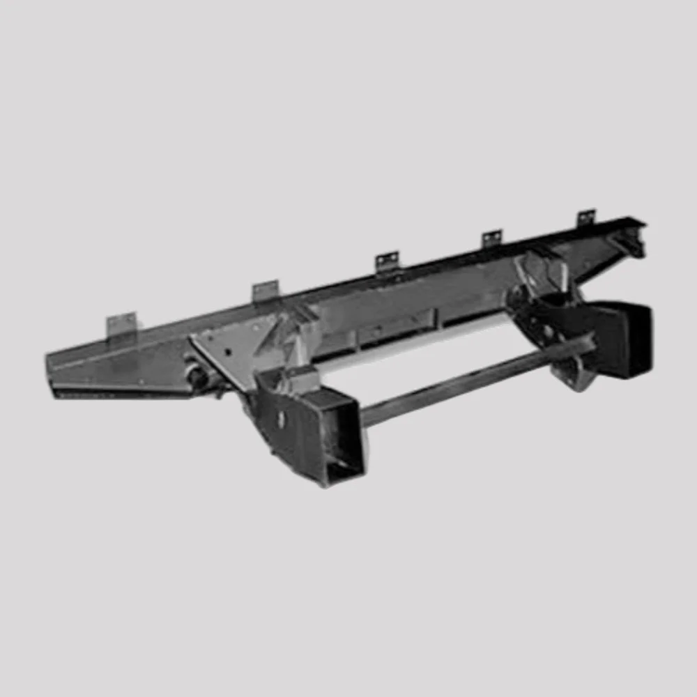Defender 90 200Tdi Rear Crossmember with 470mm Extensions (1984-1996) – Standard, Black powder coated / Heavy duty, Black powder coated – DDS Metals