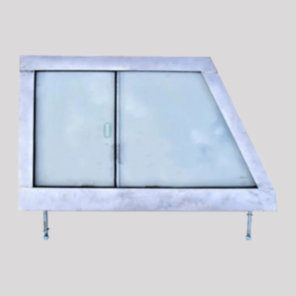 Series 3 Front Door Top – Right, Glazed, Galvanised – DDS Metals