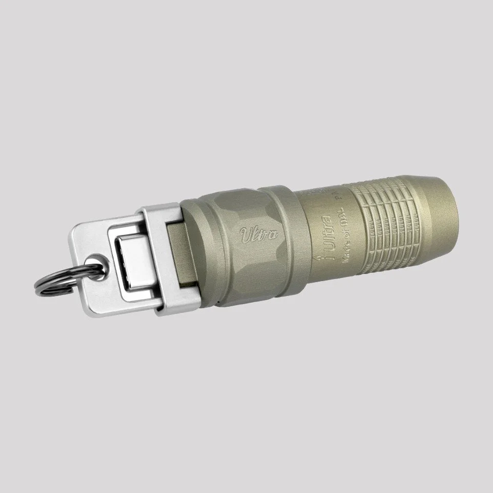 Olight iUltra OAL rechargeable keychain torch in Olive Green (photo 2 of 8)