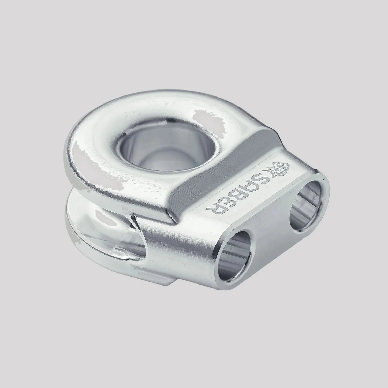 Saber Aluminium Spliced Winch Thimble - V2 – Polished Alloy – Saber Offroad