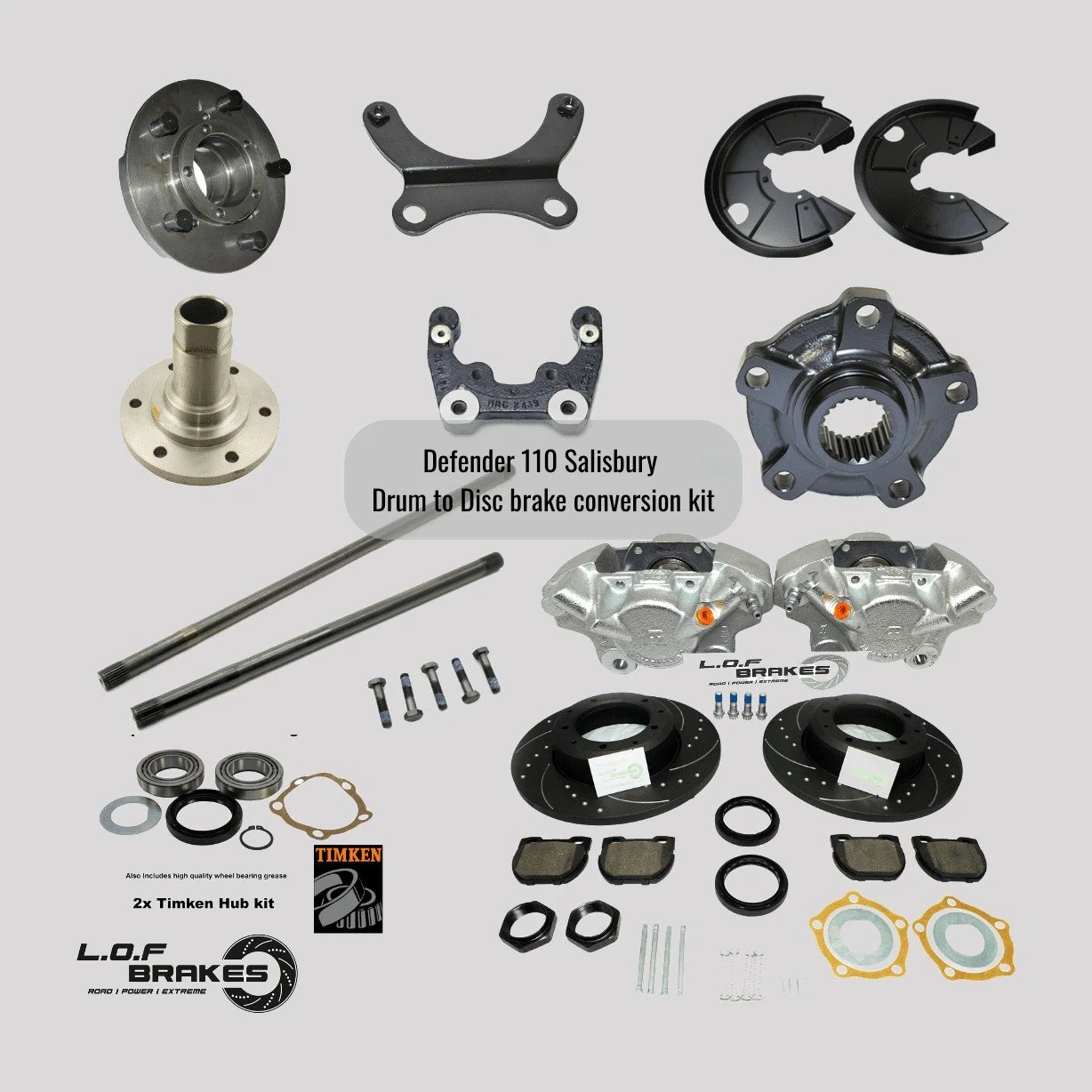 LOF Land Rover Salisbury Rear Disc Brake Conversion Kit