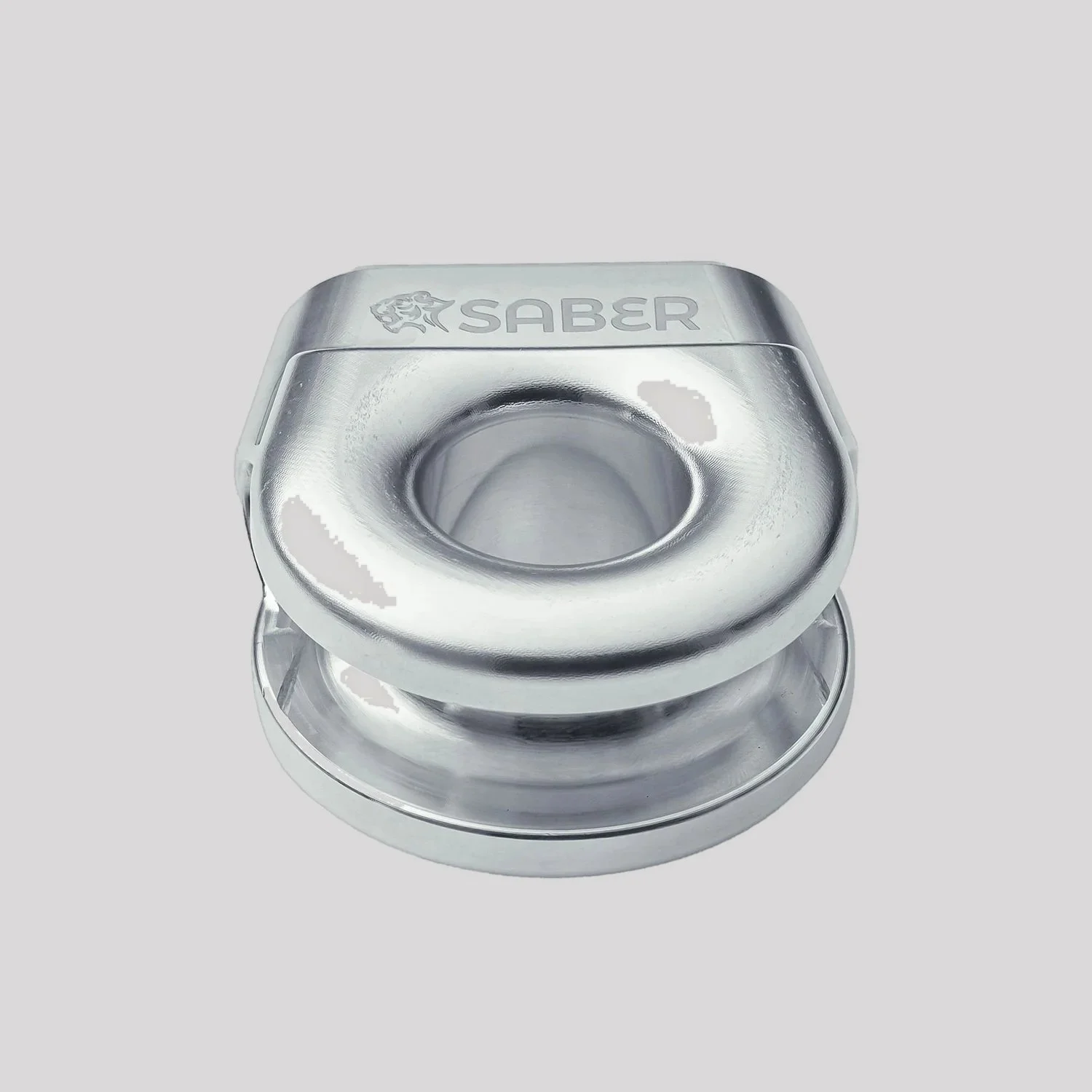 Saber Aluminium Spliced Winch Thimble - V2 – Polished Alloy – Saber Offroad