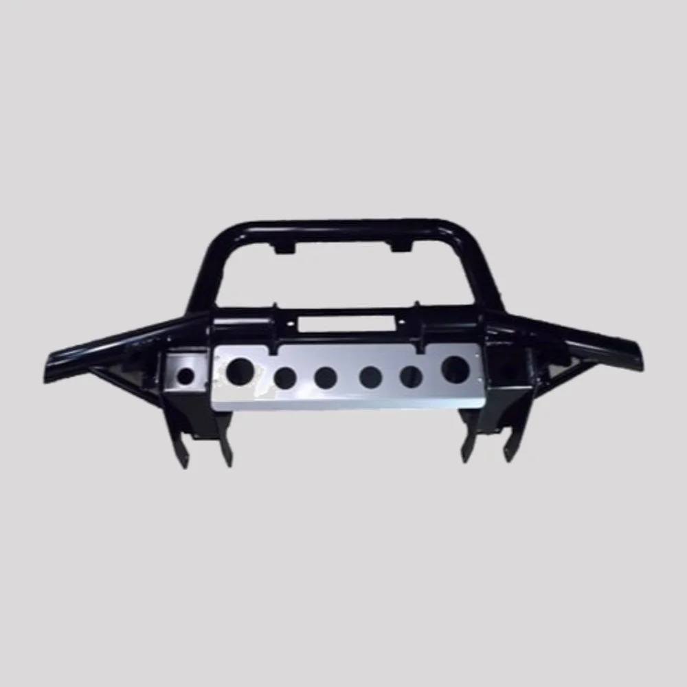 Defender Tubular Winch Bumper – With air con, With A-bar – DDS Metals