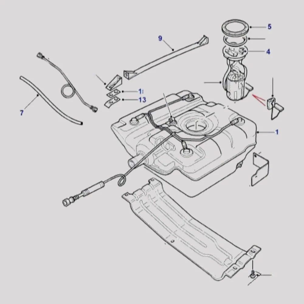 Discovery 2 Fuel Tank Retaining Stud Plate – DDS Metals