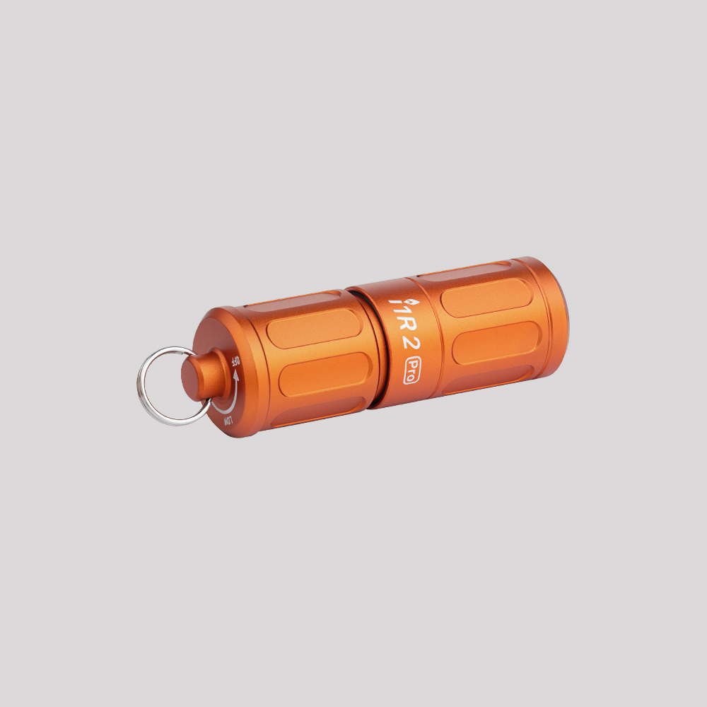 Olight i1R 2 Pro EOS Rechargeable Keychain Torch – Capsule Orange