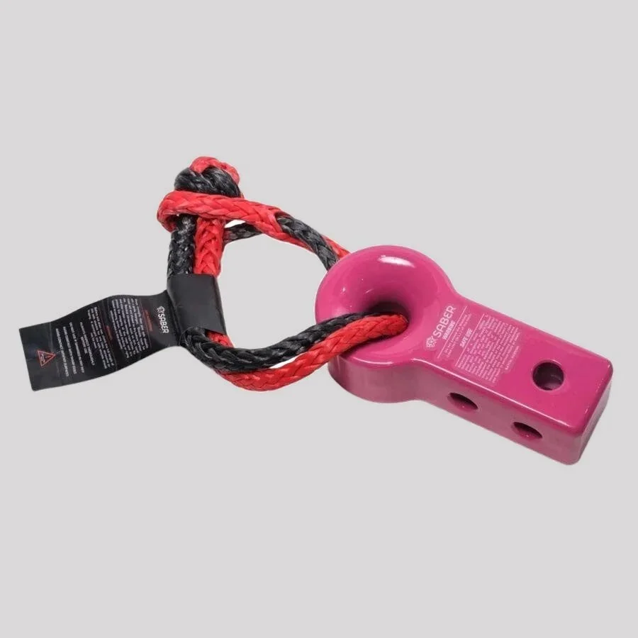 Saber Alloy Recovery Receiver Hitch & 9K Soft Shackle BUNDLE – Saber Offroad