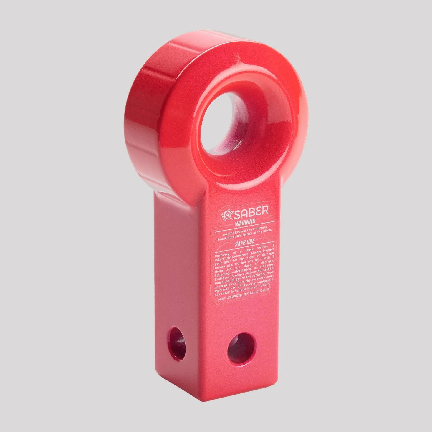 Saber Alloy Recovery Receiver Hitch - Pink Prismatic