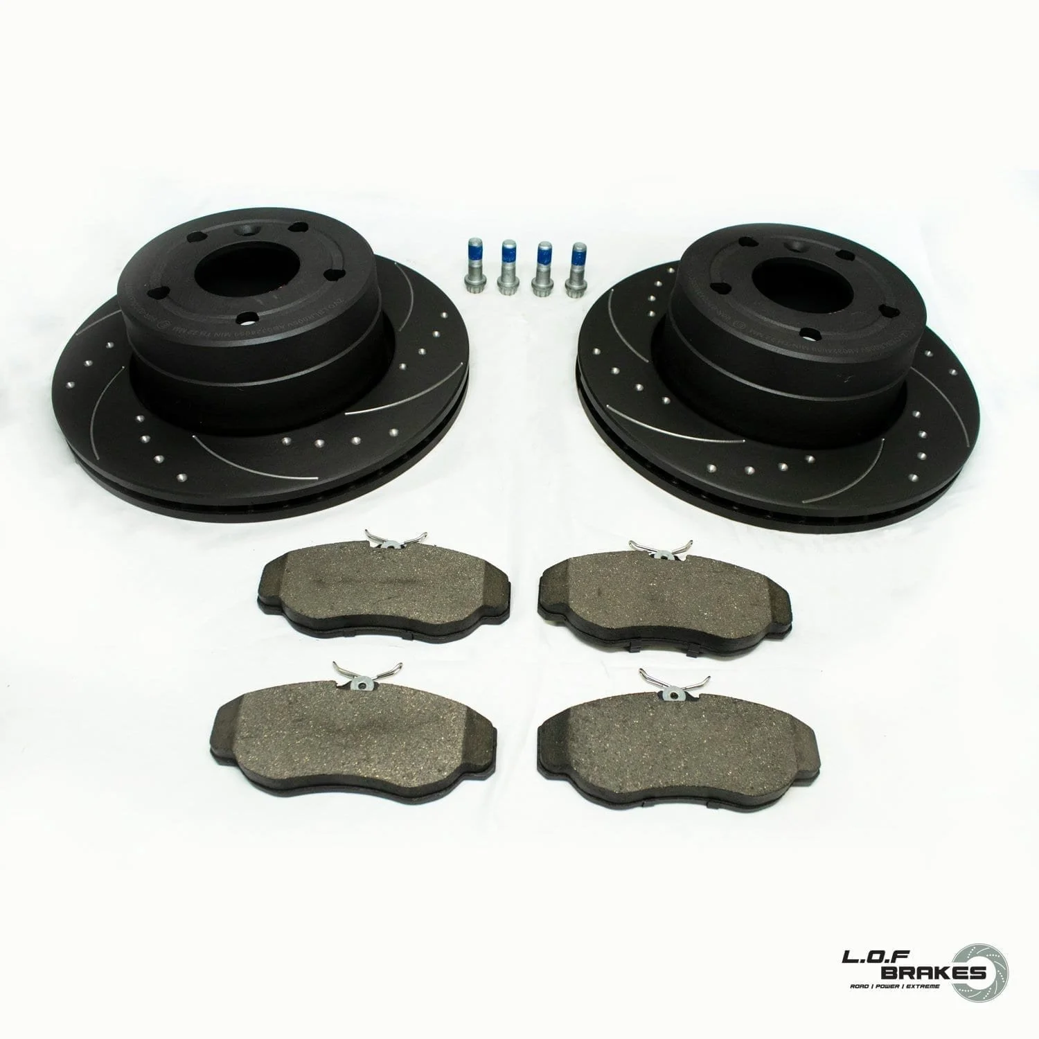 LOF POWERspec Front Brake Kit - Disco 2 (98-04)