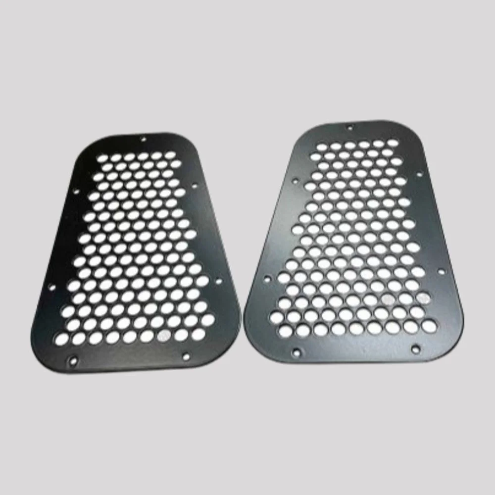 Defender Wing Top Air Intake, Brushed Stainless Steel 1.5mm, Black Powder Coated – DDS Metals
