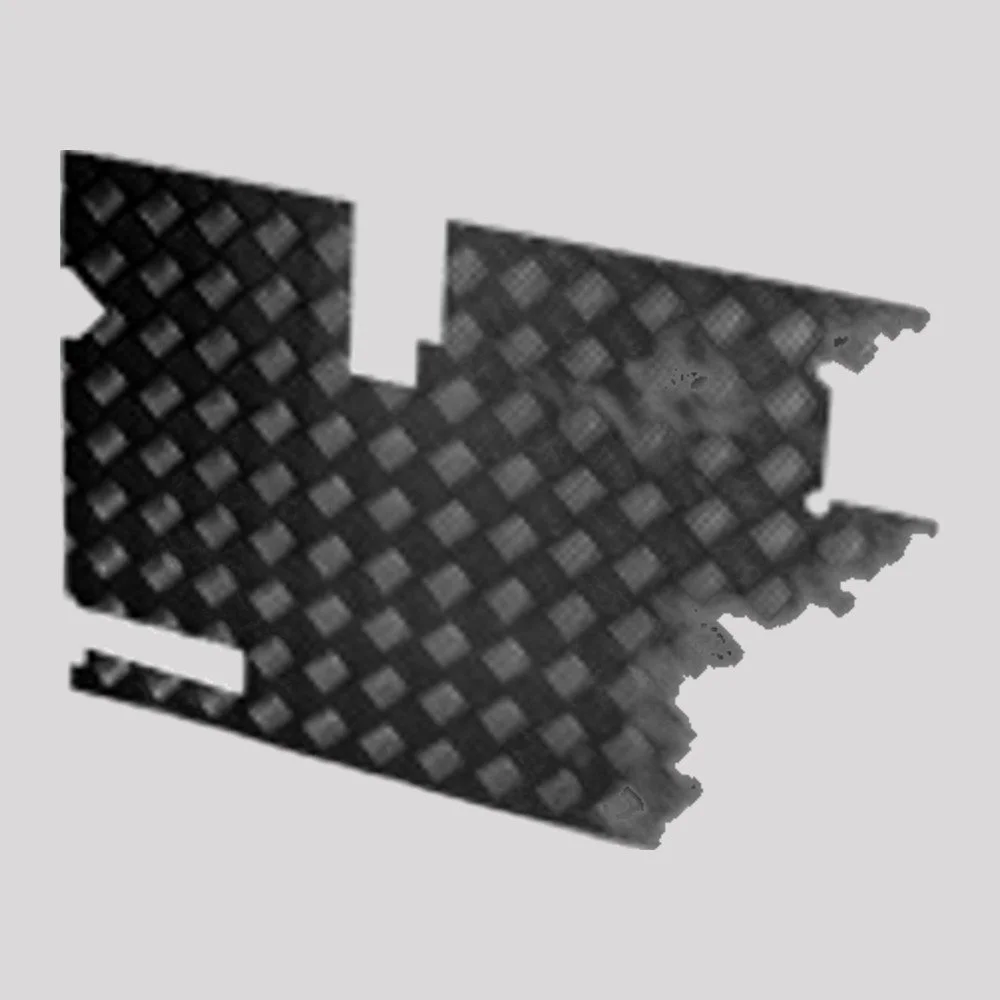 Defender Chequer Plate Rear Door Casing (130mm Wiper Cut-Out, 1986-2006) – Black powder coated – DDS Metals