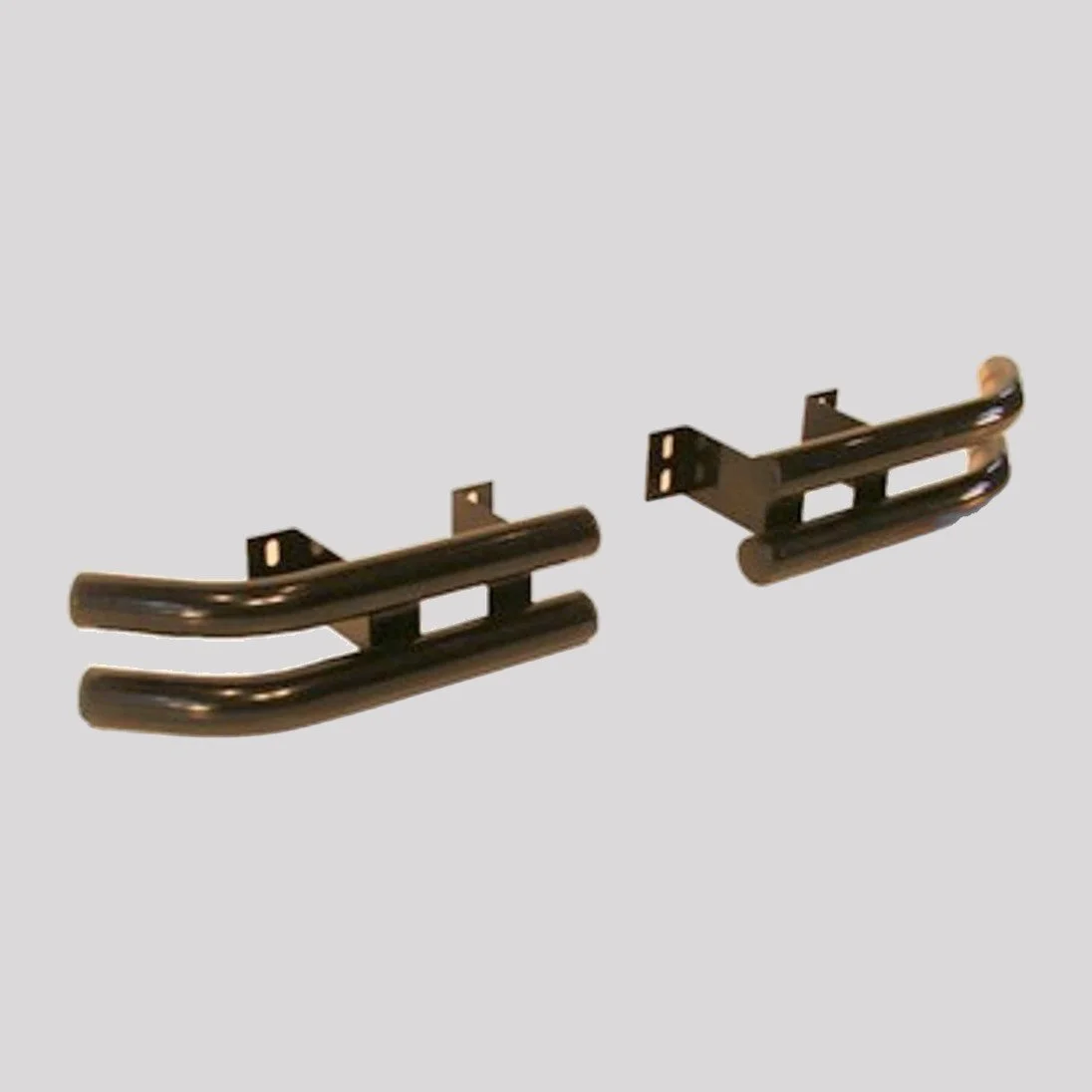 Defender Rear Corner Tubular Bumperettes – Black powder coated – DDS Metals