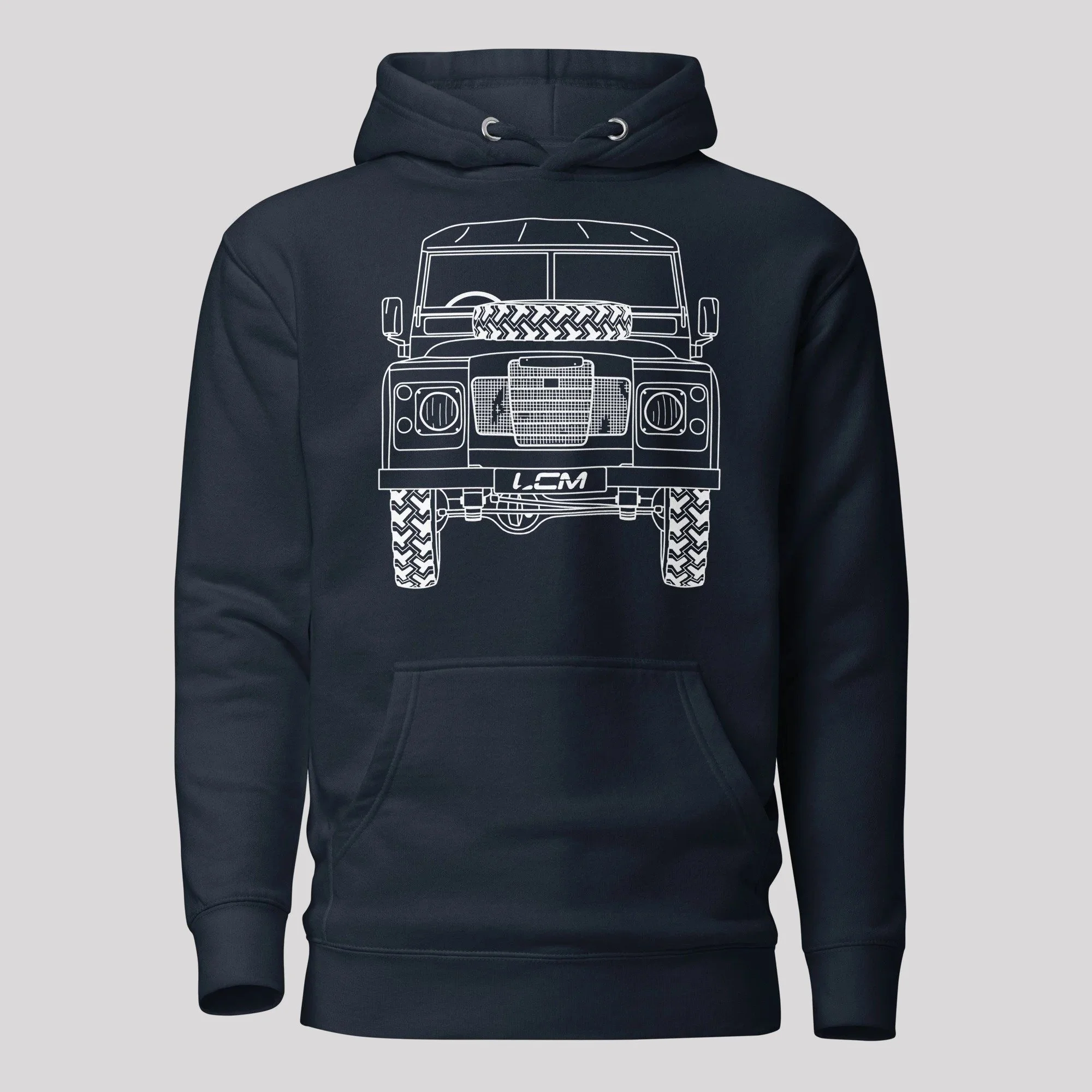 Land Rover Series Hand Drawn hoodie – Navy Blazer