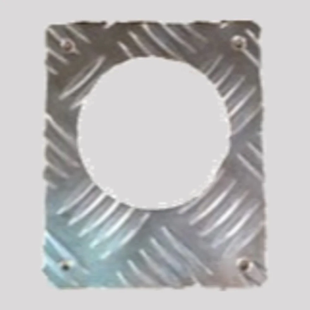 Defender Td5 Fuel Filler Chequer Plate Surround – 3mm, Mill finish (bare aluminium) – DDS Metals