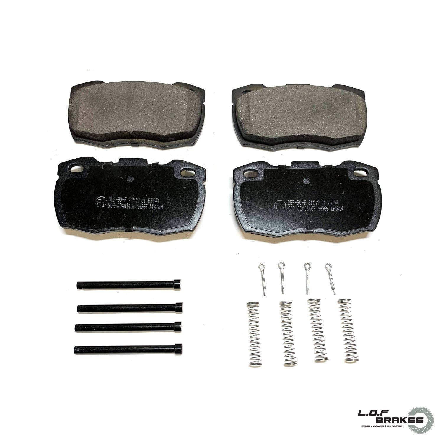 LOF POWERspec Front Brake Pads - Defender Solid (94-16)