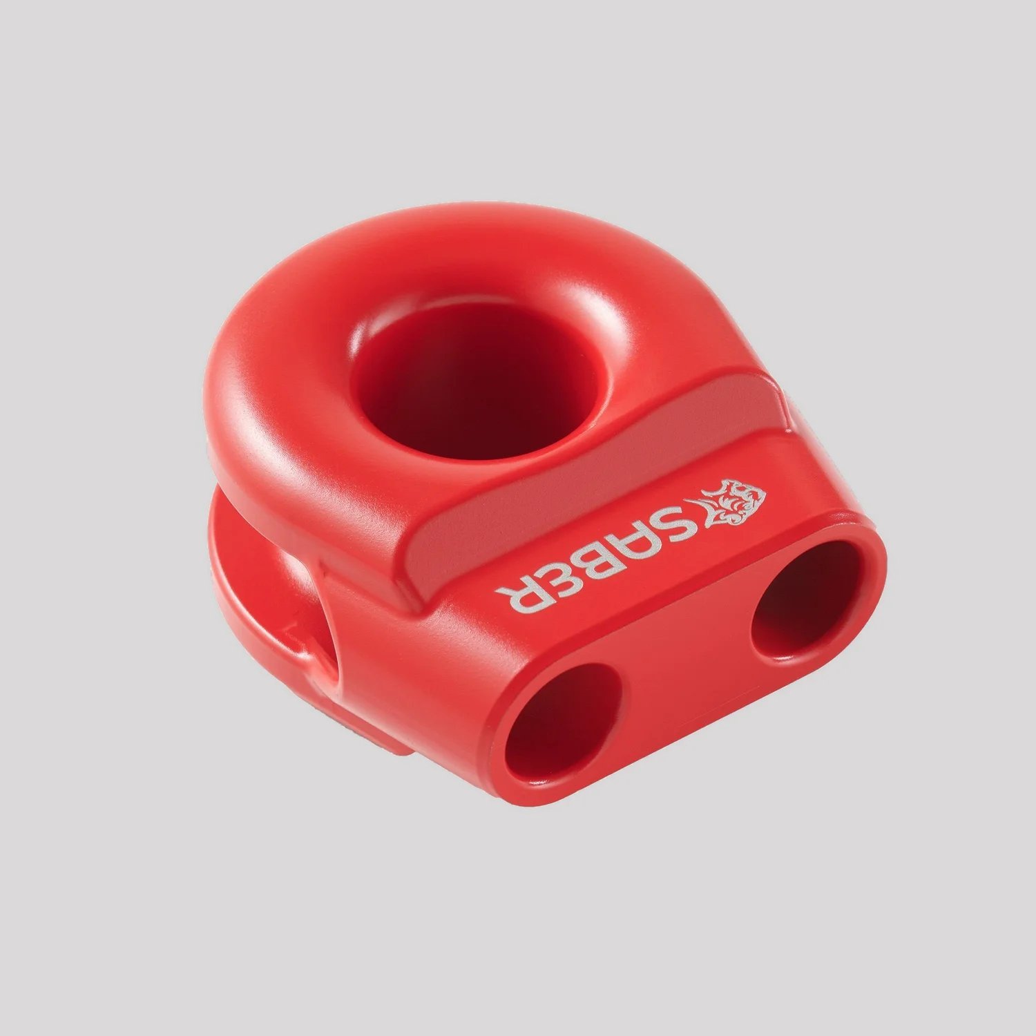 Saber Aluminium Spliced Winch Thimble - V2 – Cerakote Red – Saber Offroad